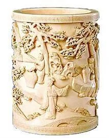 笔筒收藏有讲究 艺术价值与实用价值兼而有之(图1) 笔筒收藏有讲究 艺术价值与实用价值兼而有之(图1)