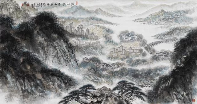 山川古韵展新貌——郑毓宁绘画作品欣赏(图2) 山川古韵展新貌——郑毓宁绘画作品欣赏(图2)