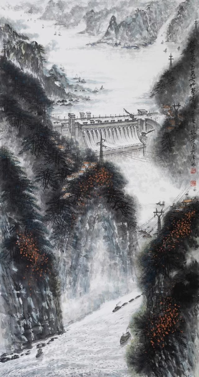 山川古韵展新貌——郑毓宁绘画作品欣赏(图4) 山川古韵展新貌——郑毓宁绘画作品欣赏(图4)