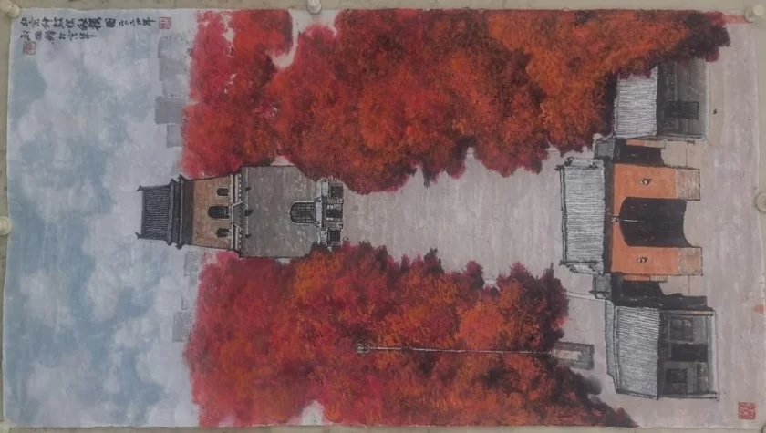 庆祝北京中轴线申遗成功暨京城名胜书画展(图2) 庆祝北京中轴线申遗成功暨京城名胜书画展(图2)