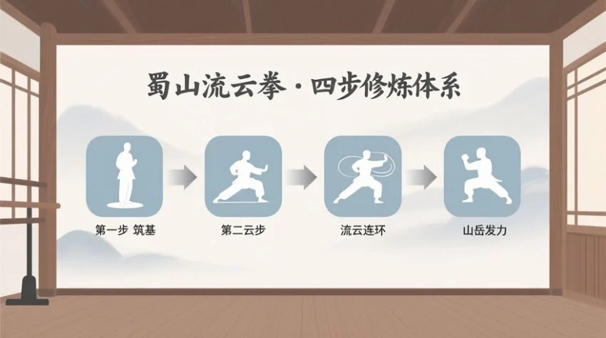蜀山流云拳:立足于蜀地山河意境与科学融合的当代拳种(图3) 蜀山流云拳:立足于蜀地山河意境与科学融合的当代新拳种(图3)